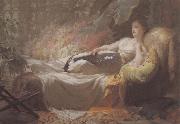 George Hicks Adelaide Maria France oil painting artist